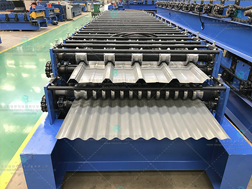 Double layer tile press machine